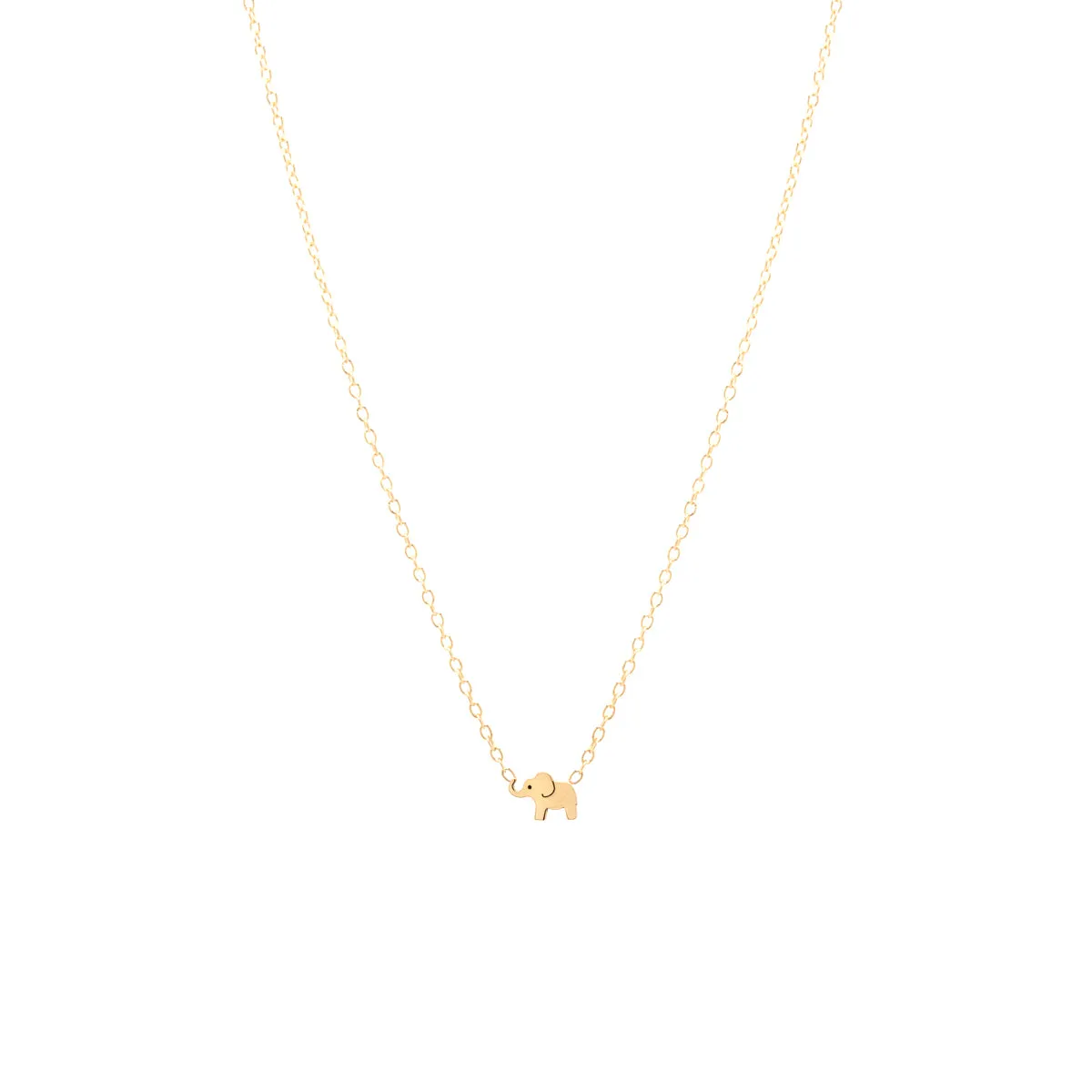 14k Itty Bitty Elephant Necklace