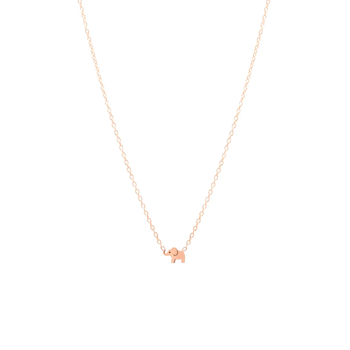 14k Itty Bitty Elephant Necklace