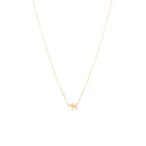 14k Itty Bitty Elephant Necklace