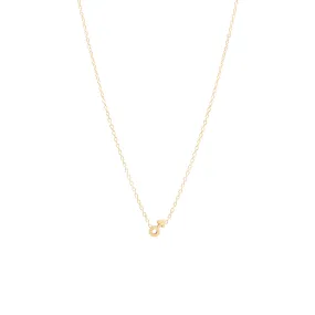 14k itty bitty male symbol necklace