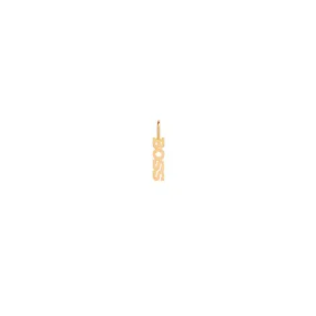 14k Single Itty Bitty BOSS Charm