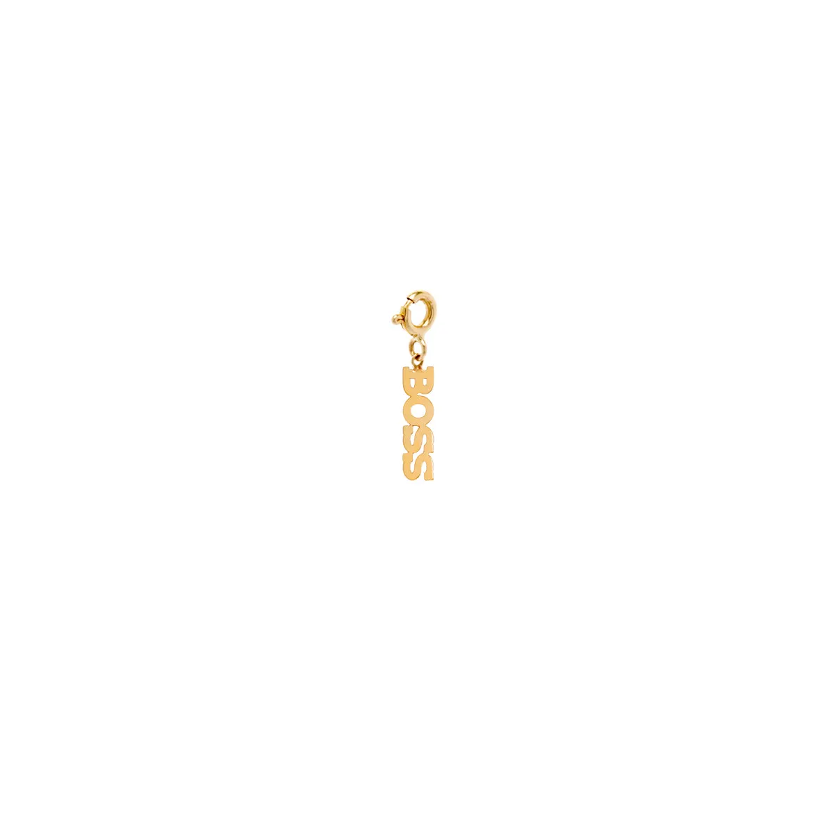 14k Single Itty Bitty BOSS Charm