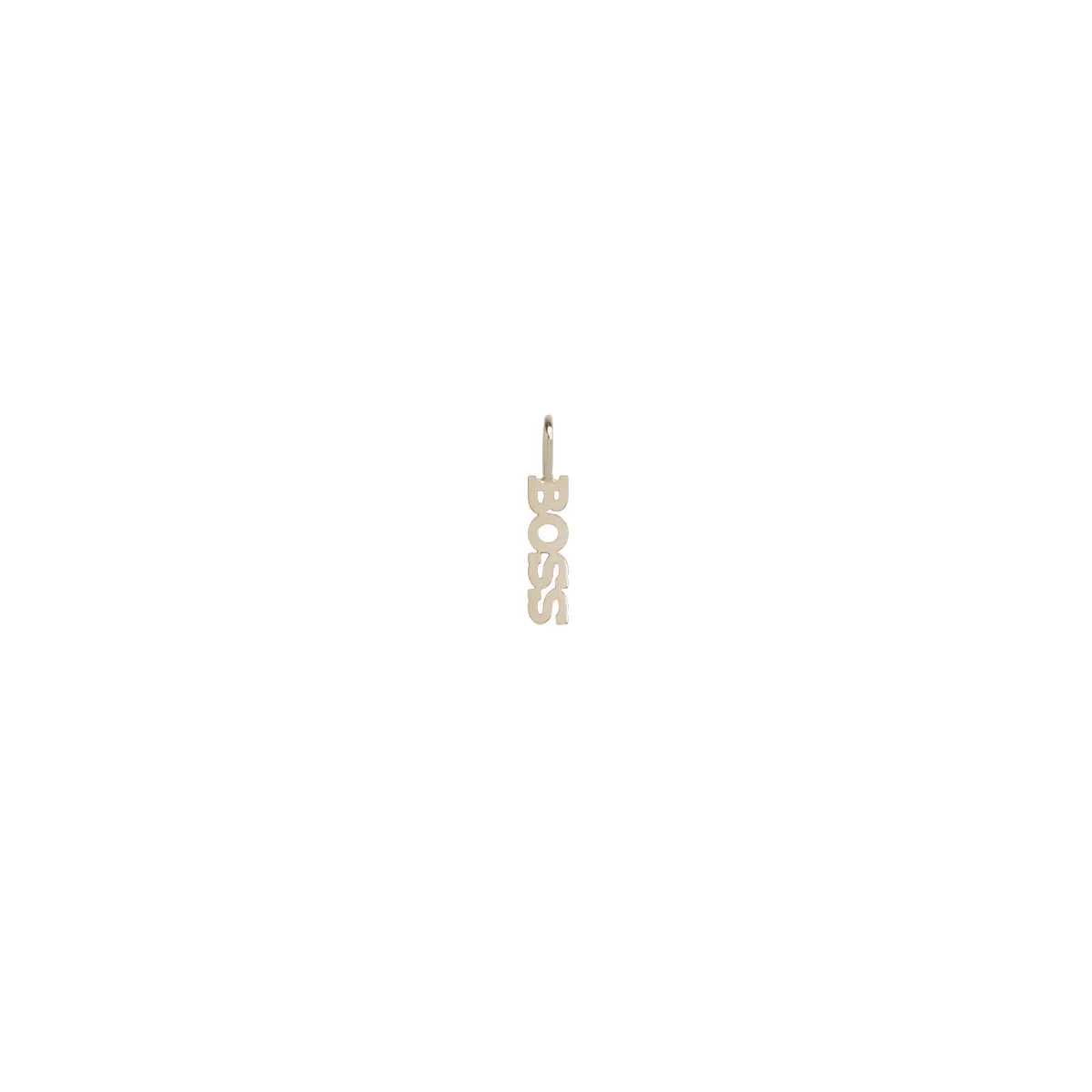 14k Single Itty Bitty BOSS Charm