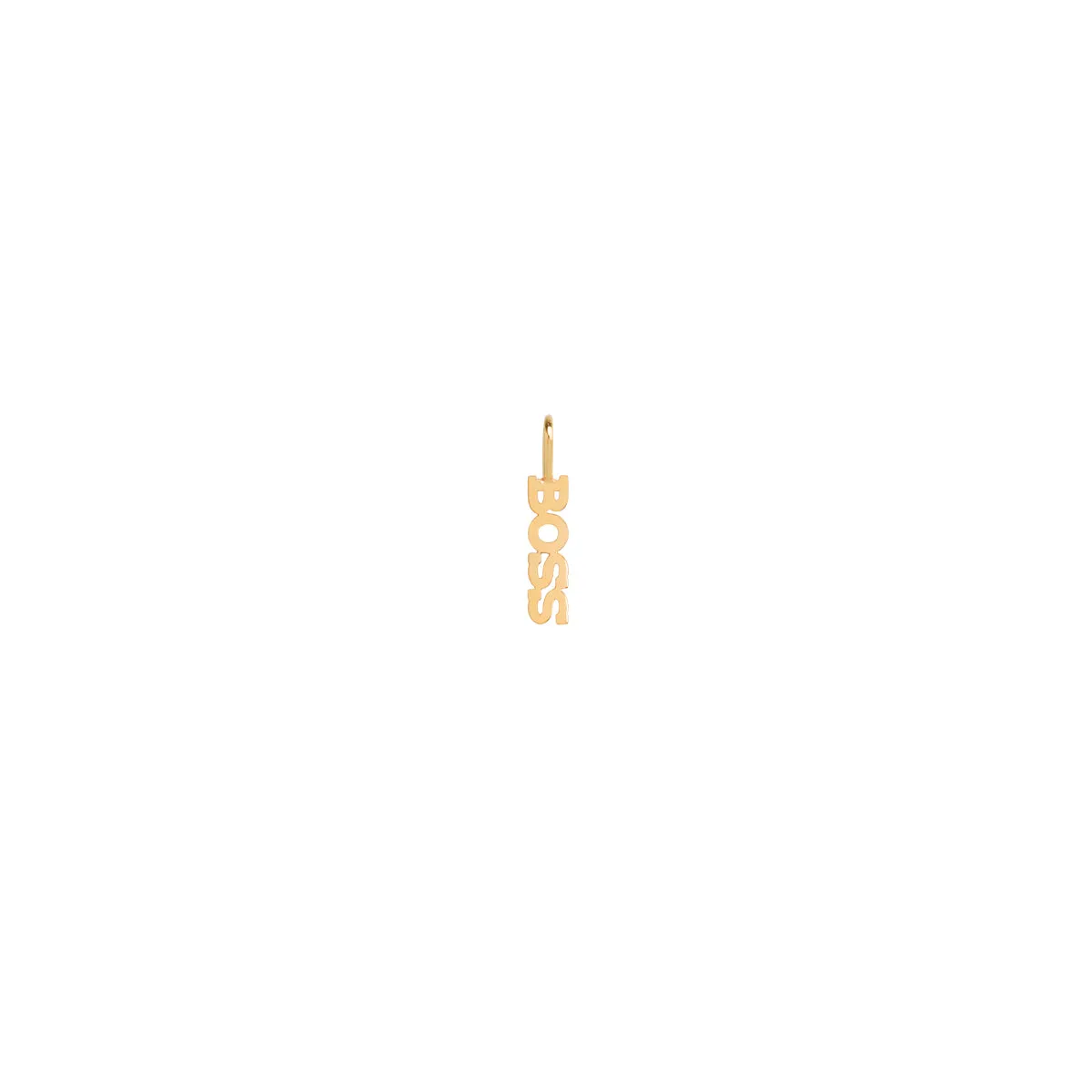 14k Single Itty Bitty BOSS Charm