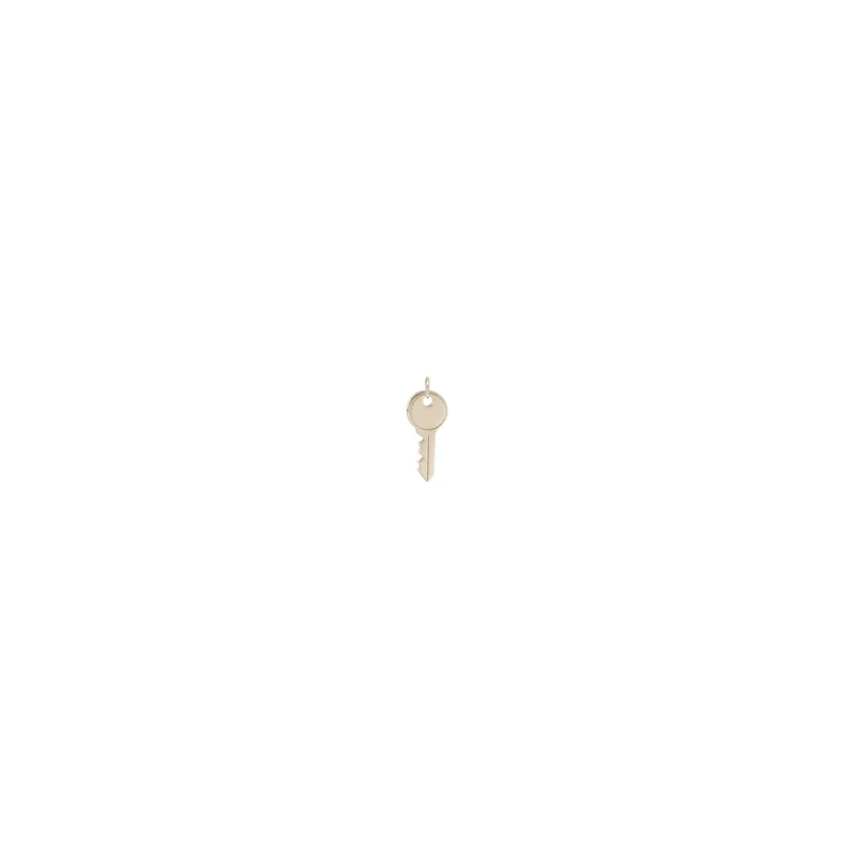 14k Single Midi Bitty Key Charm