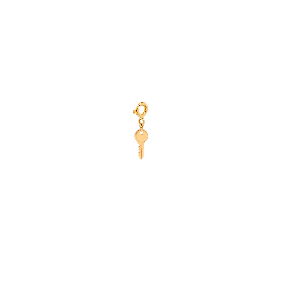 14k Single Midi Bitty Key Charm