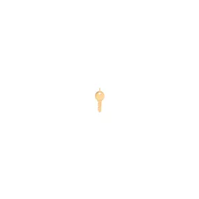 14k Single Midi Bitty Key Charm