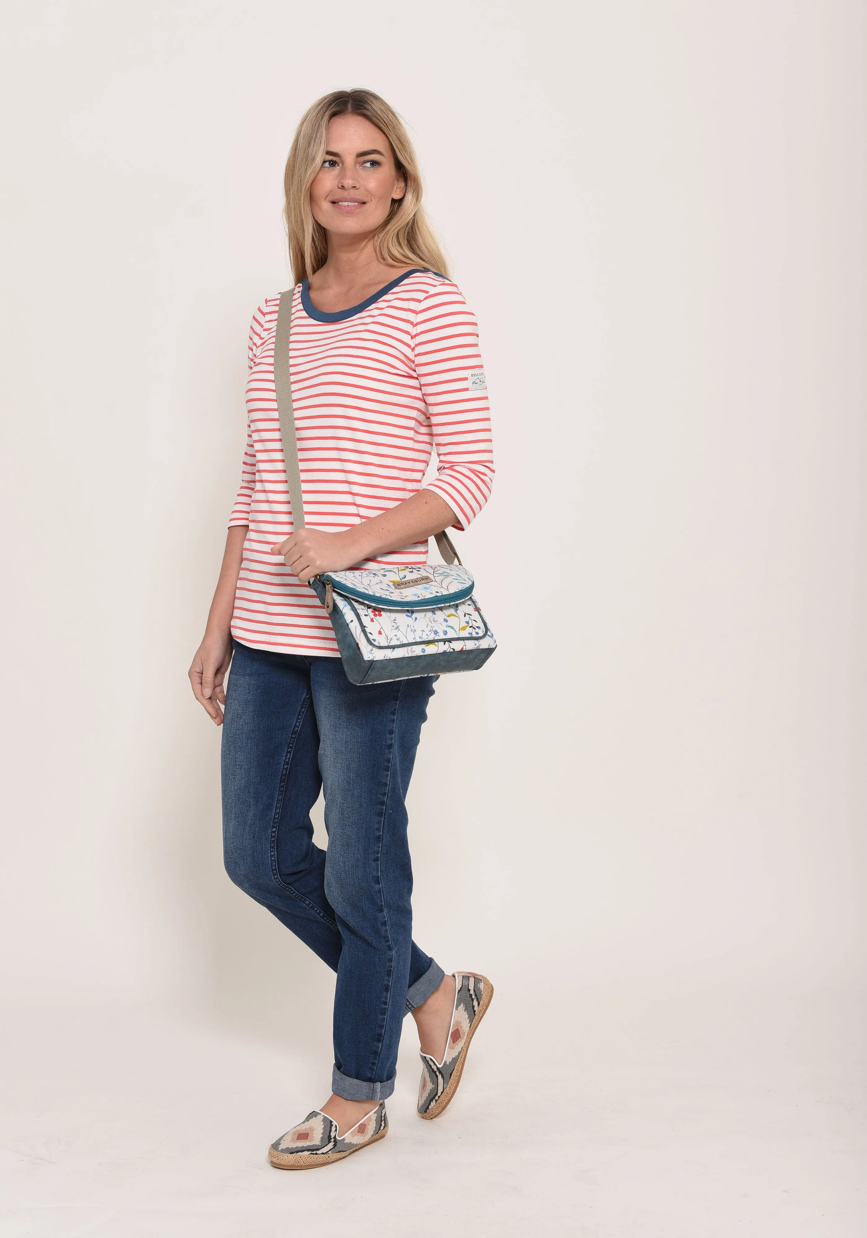 3/4 Sleeve Stripe T-Shirt