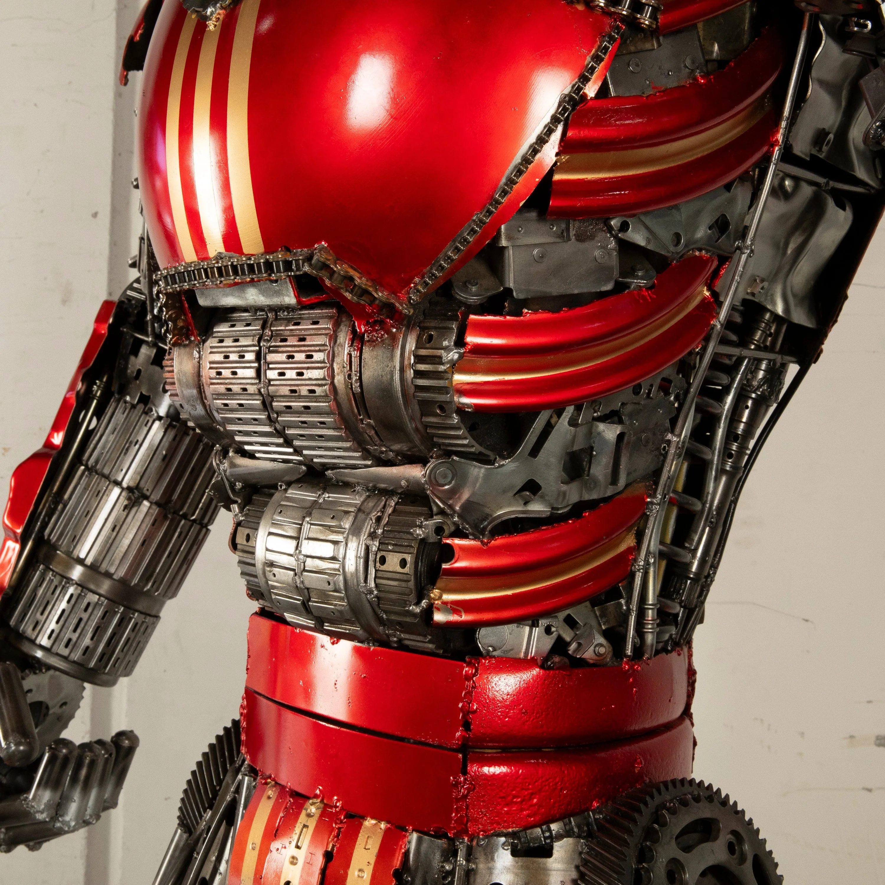 79 Iron Man Inspired Recycled Metal Art Sculpture