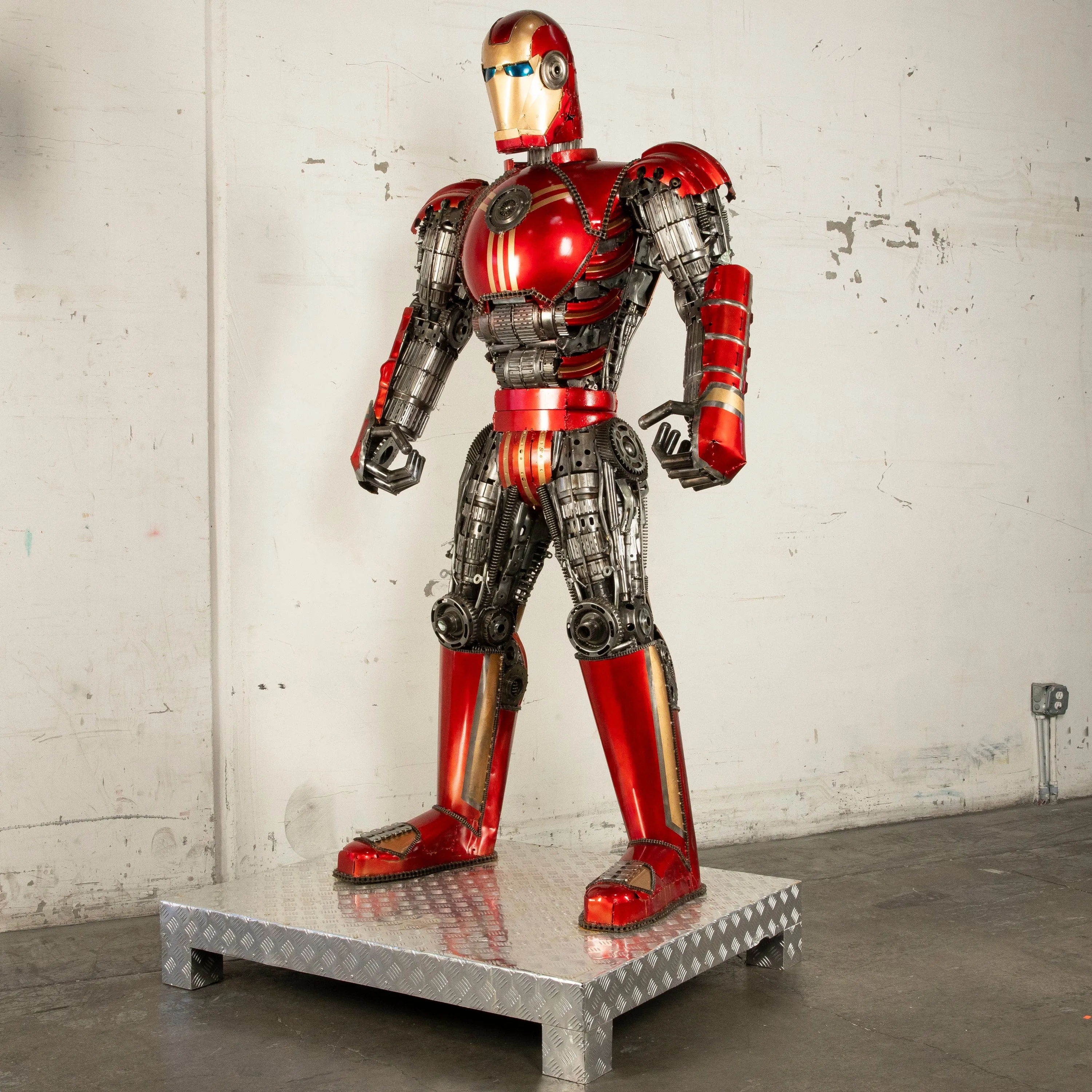 79 Iron Man Inspired Recycled Metal Art Sculpture