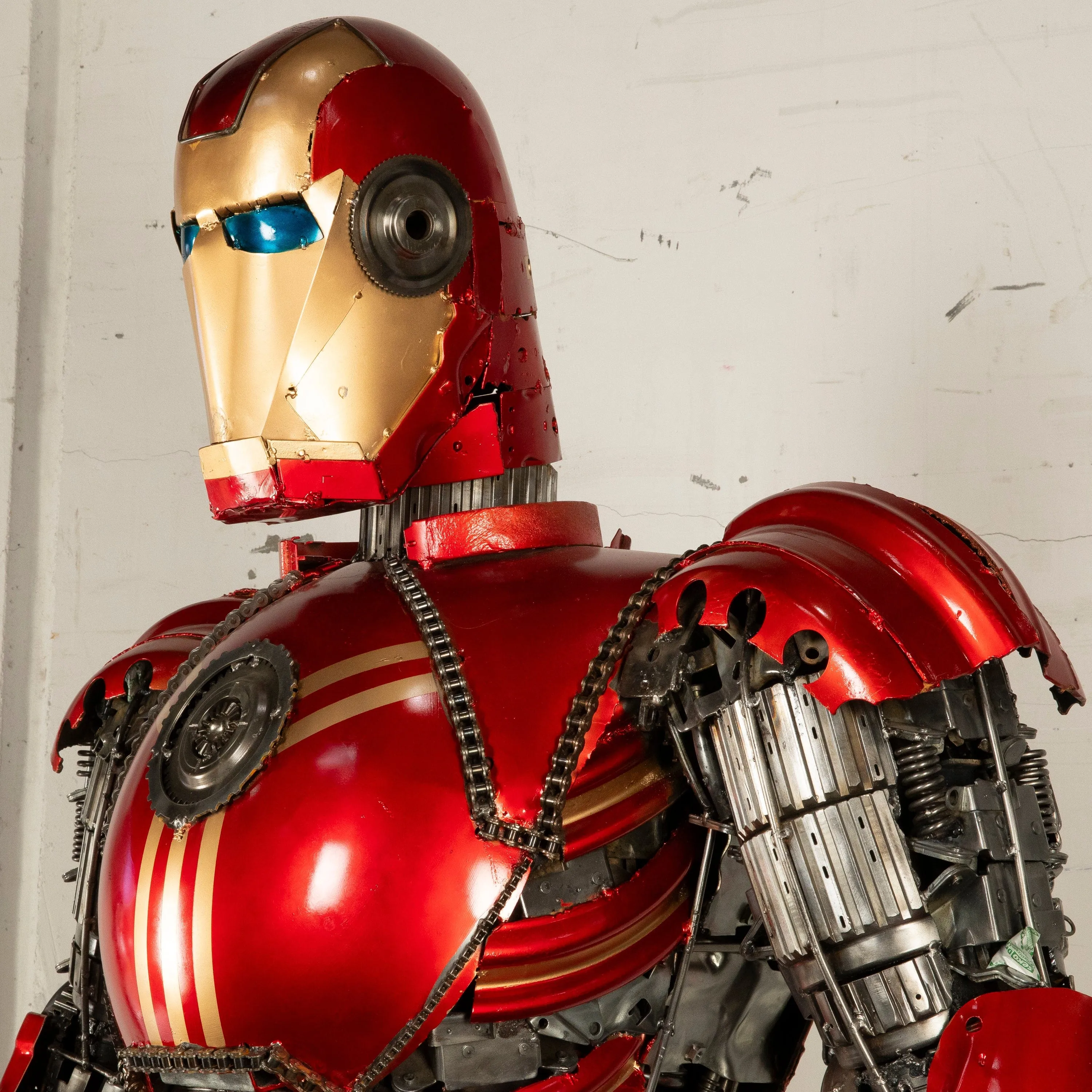 79 Iron Man Inspired Recycled Metal Art Sculpture