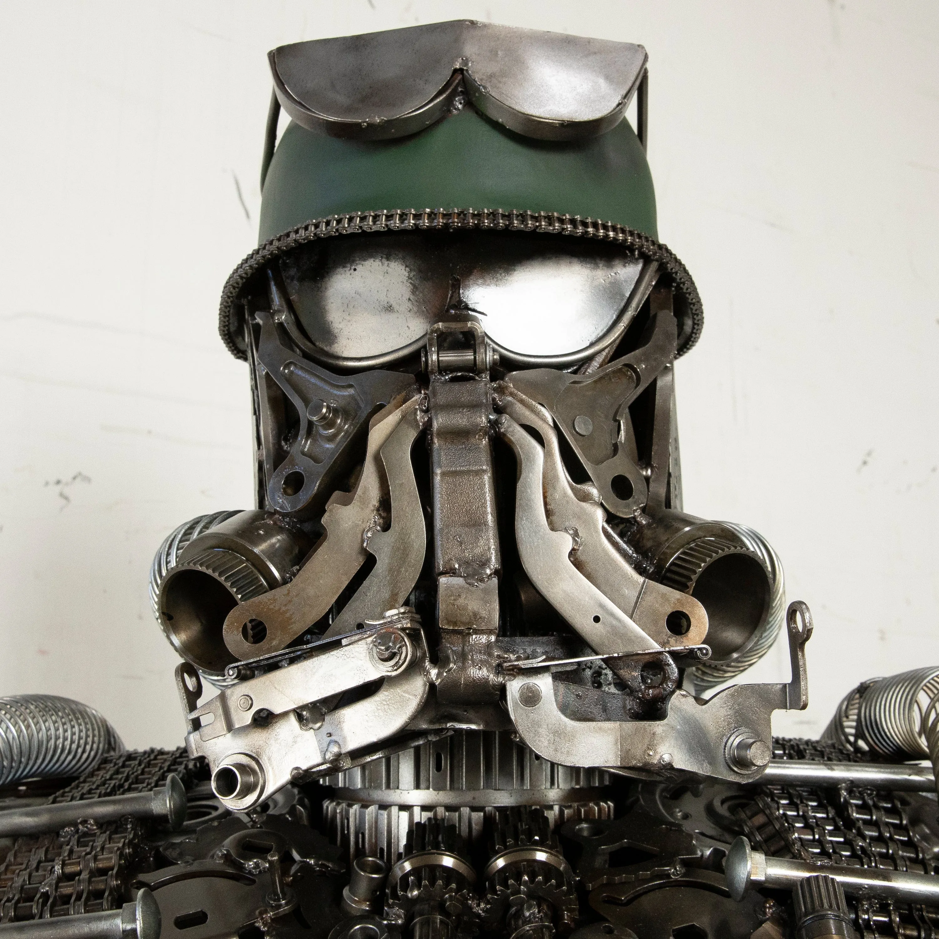 91 Army Storm Trooper Inspired Recycled Metal Art Sculpture