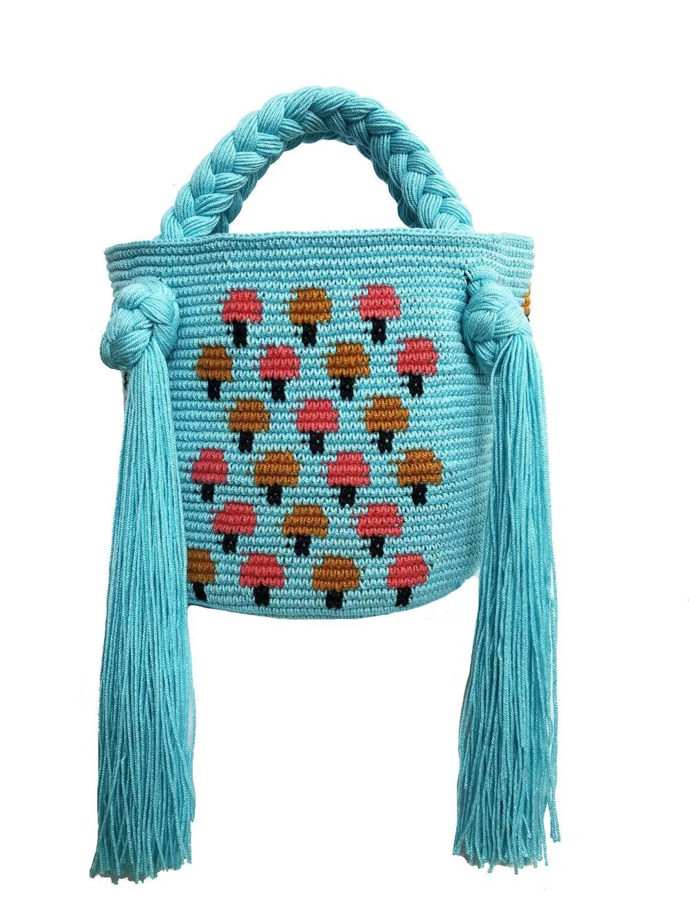 Aqua Mushroom Mini Bag