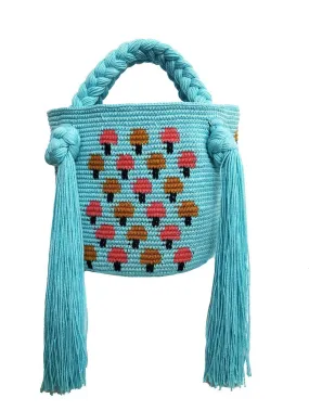 Aqua Mushroom Mini Bag