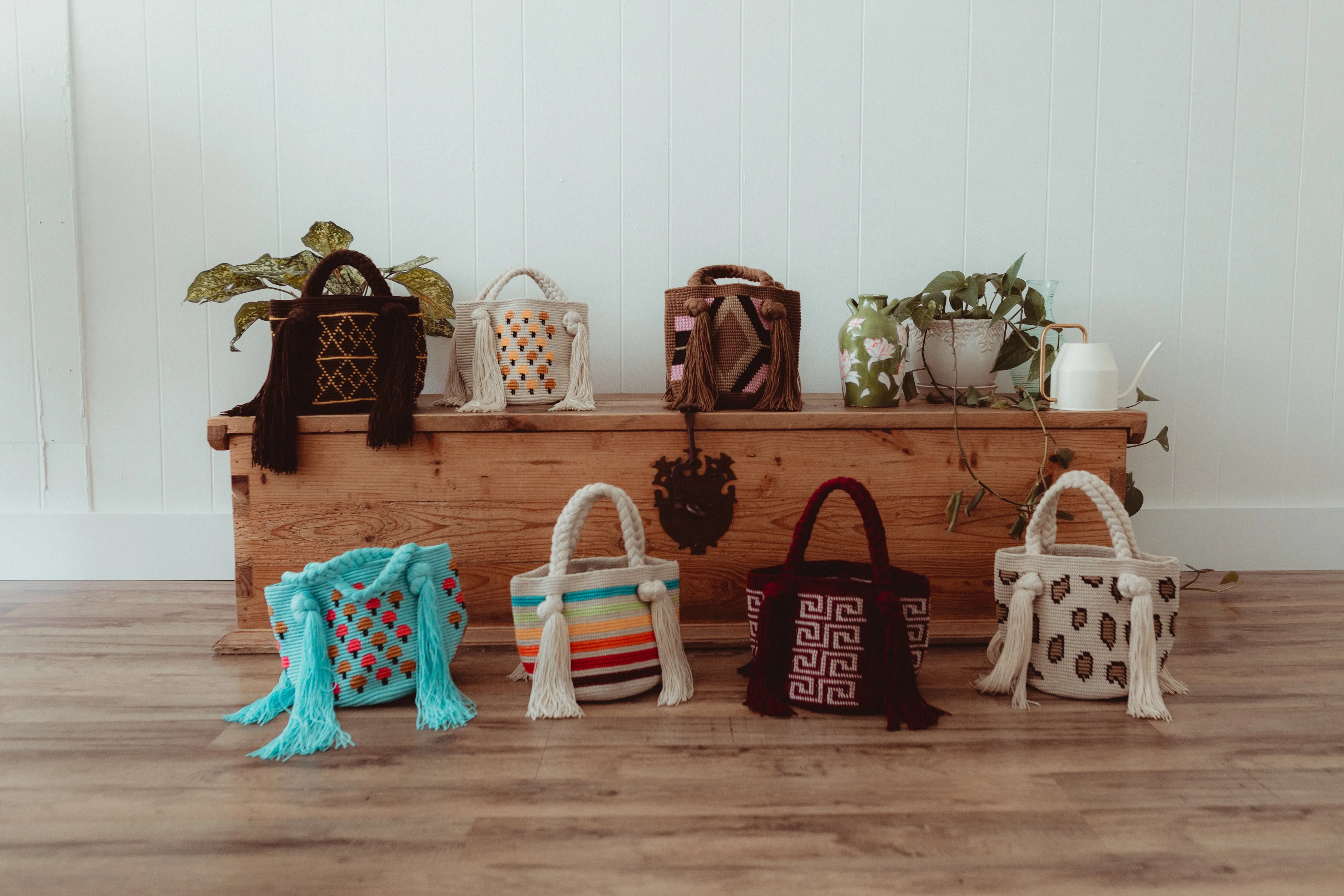 Aqua Mushroom Mini Bag