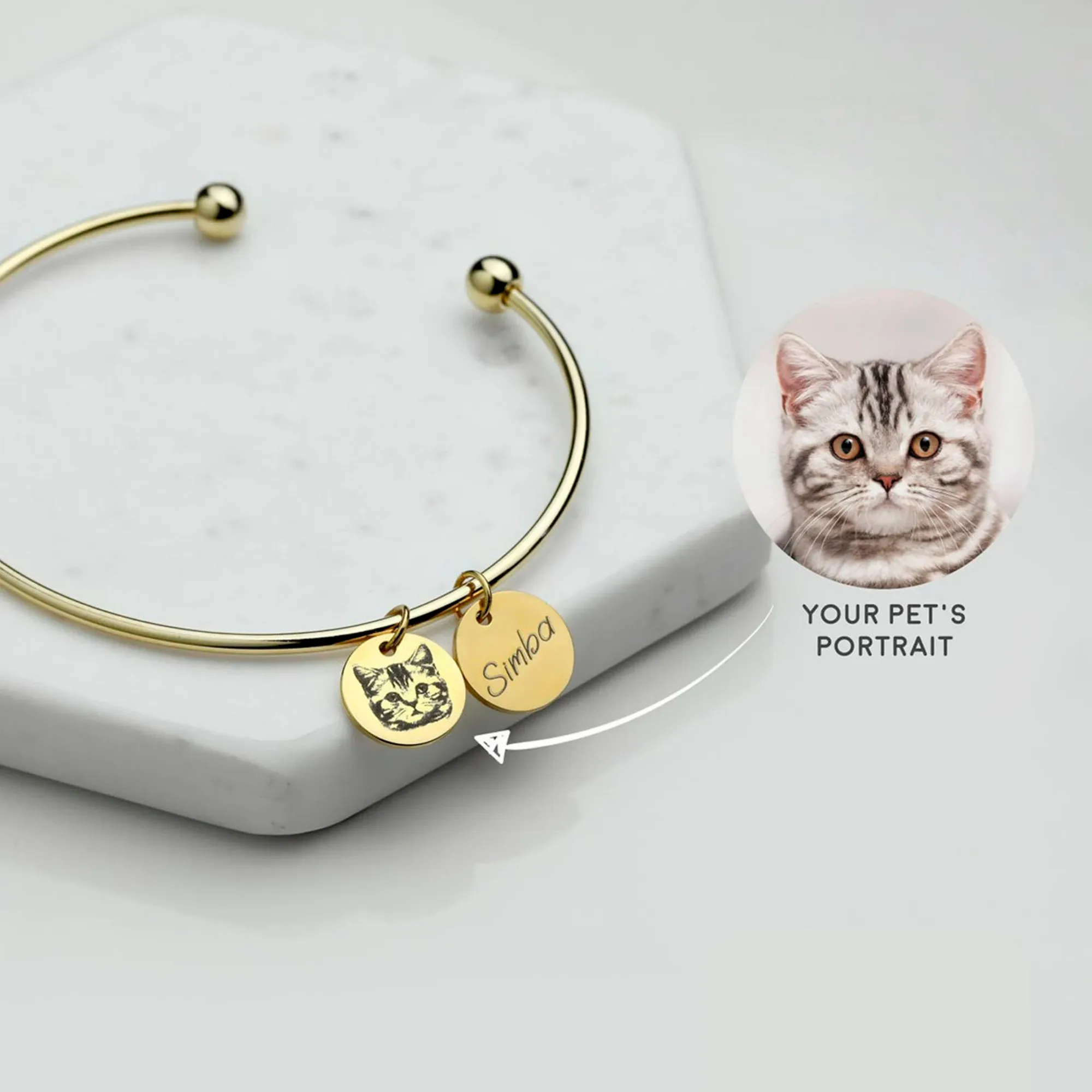 Bailey Pet Portrait Bracelet