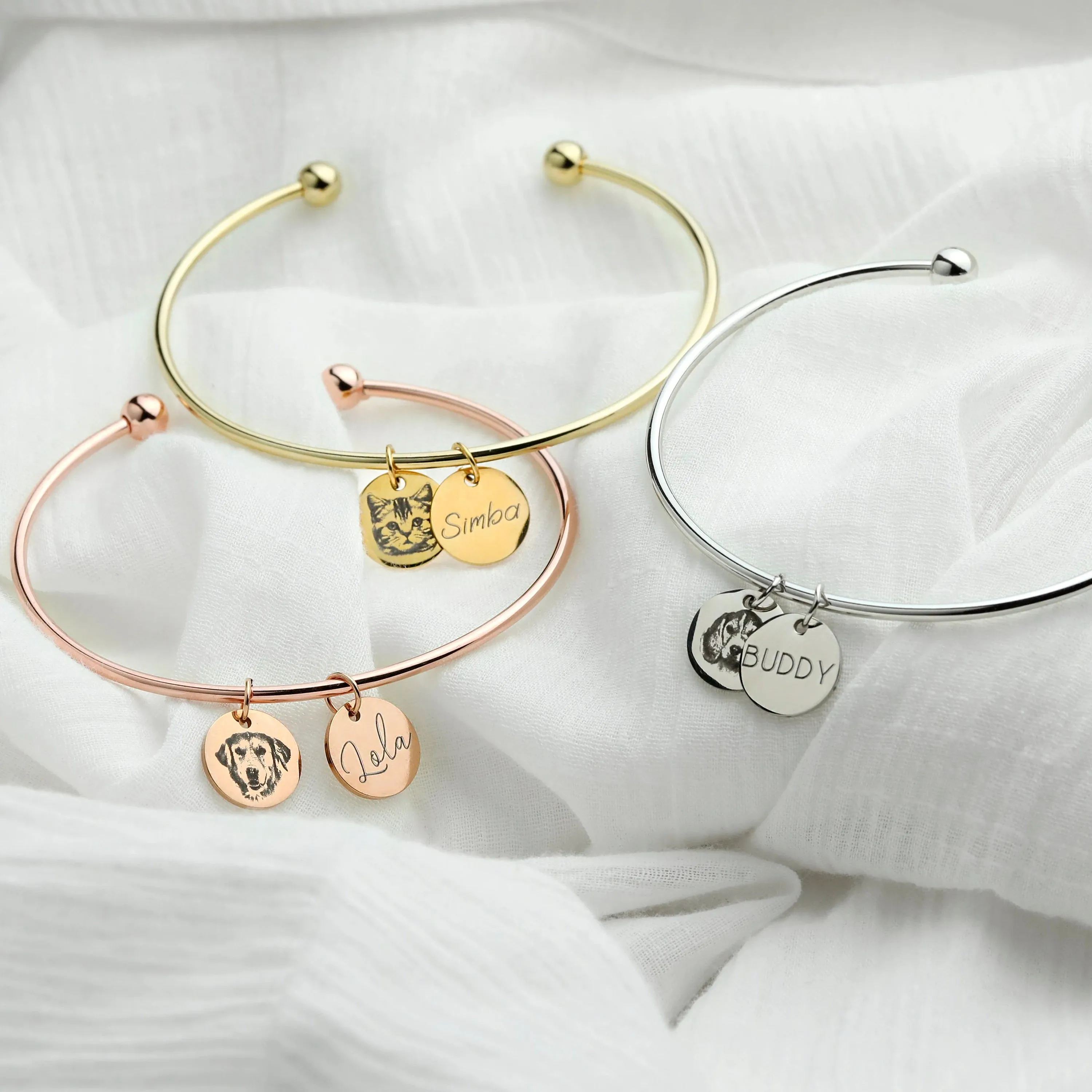 Bailey Pet Portrait Bracelet