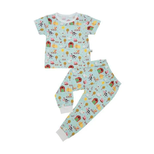 Bamberry Short Sleeves Pajama Set Farm Animals