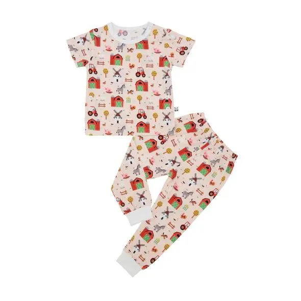 Bamberry Short Sleeves Pajama Set Farm Animals