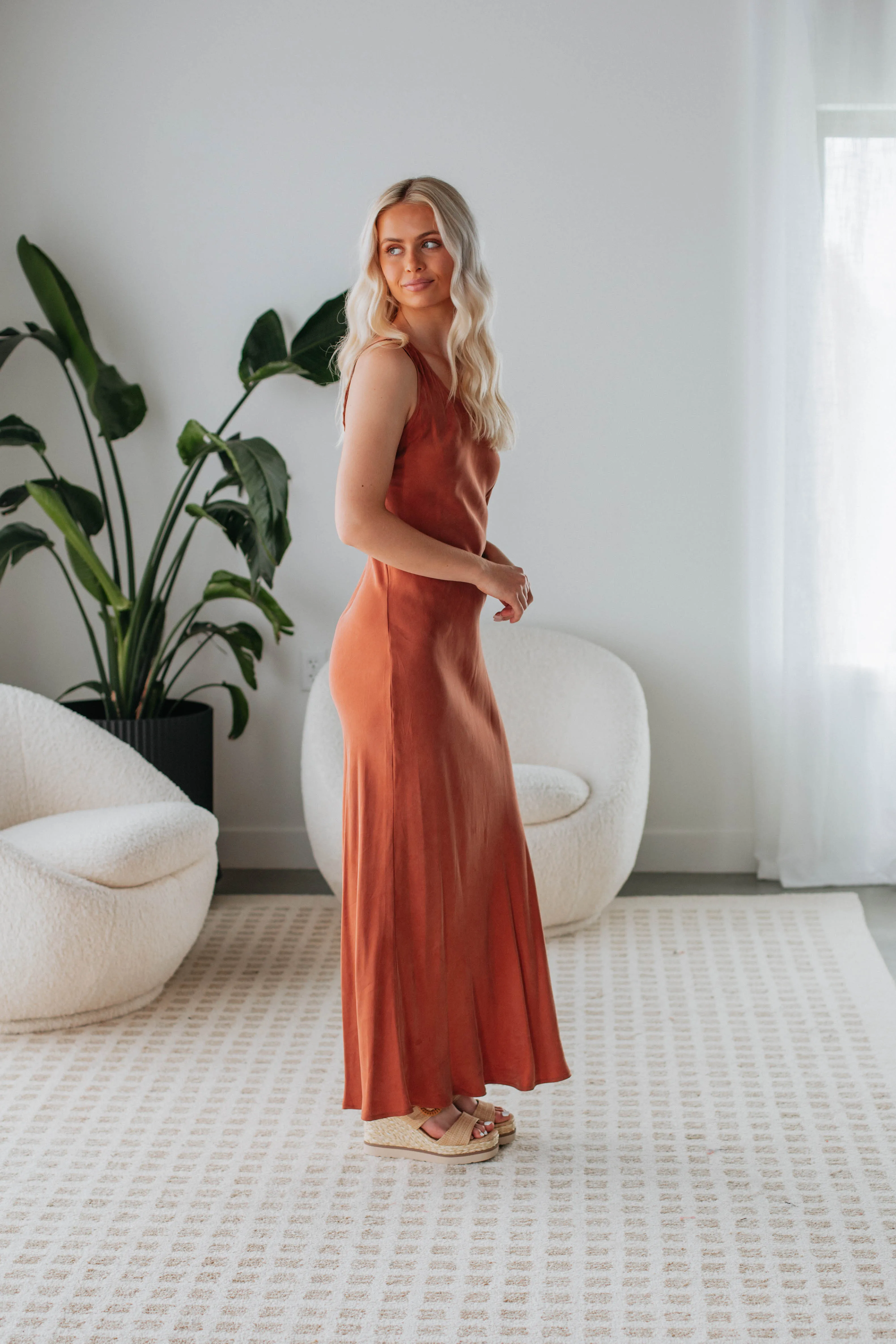 Bauer Maxi Dress - Rust