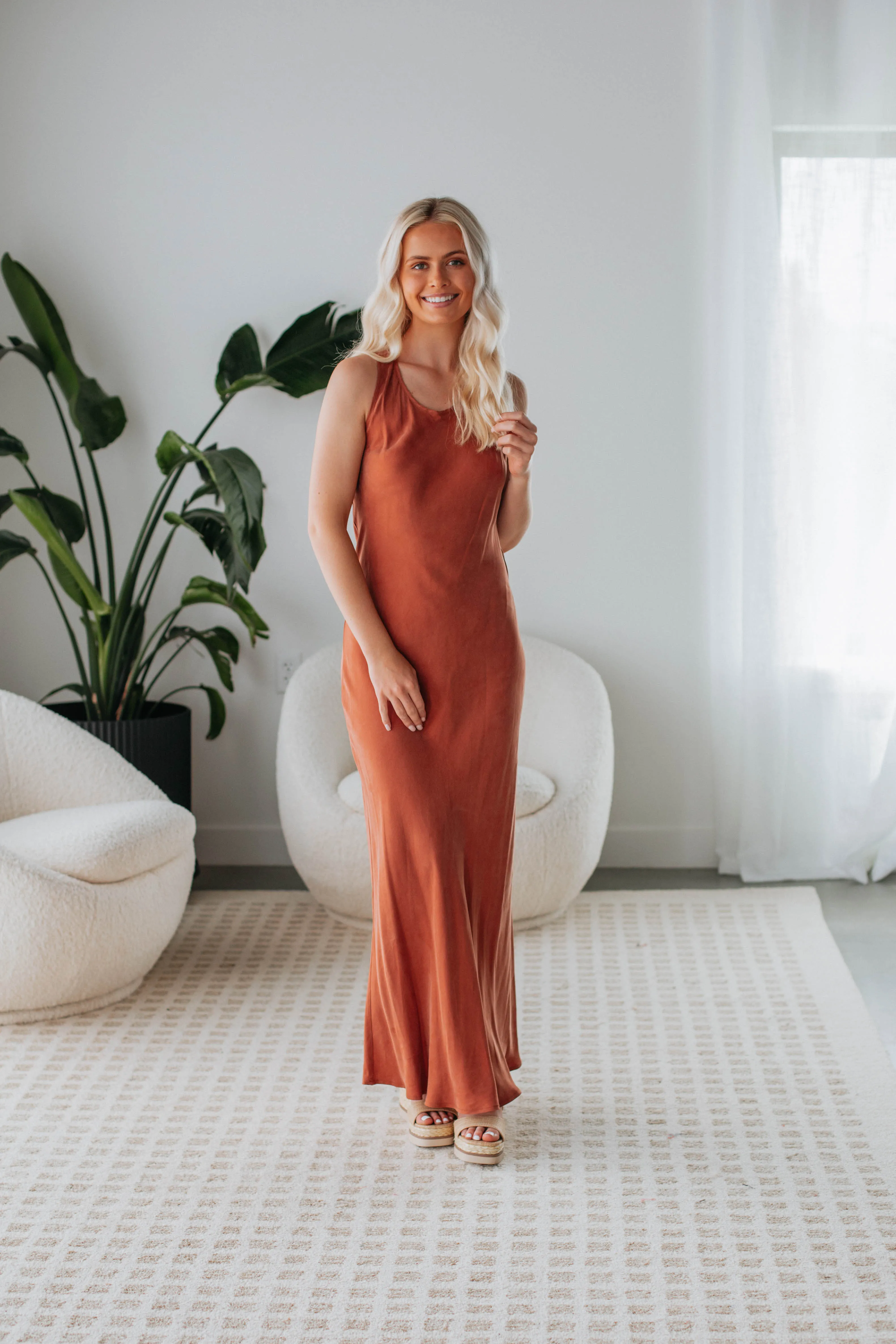 Bauer Maxi Dress - Rust