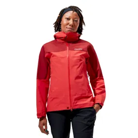 Berghaus Women's Highland Storm 3L Waterproof Jacket (Red/Dark Red)