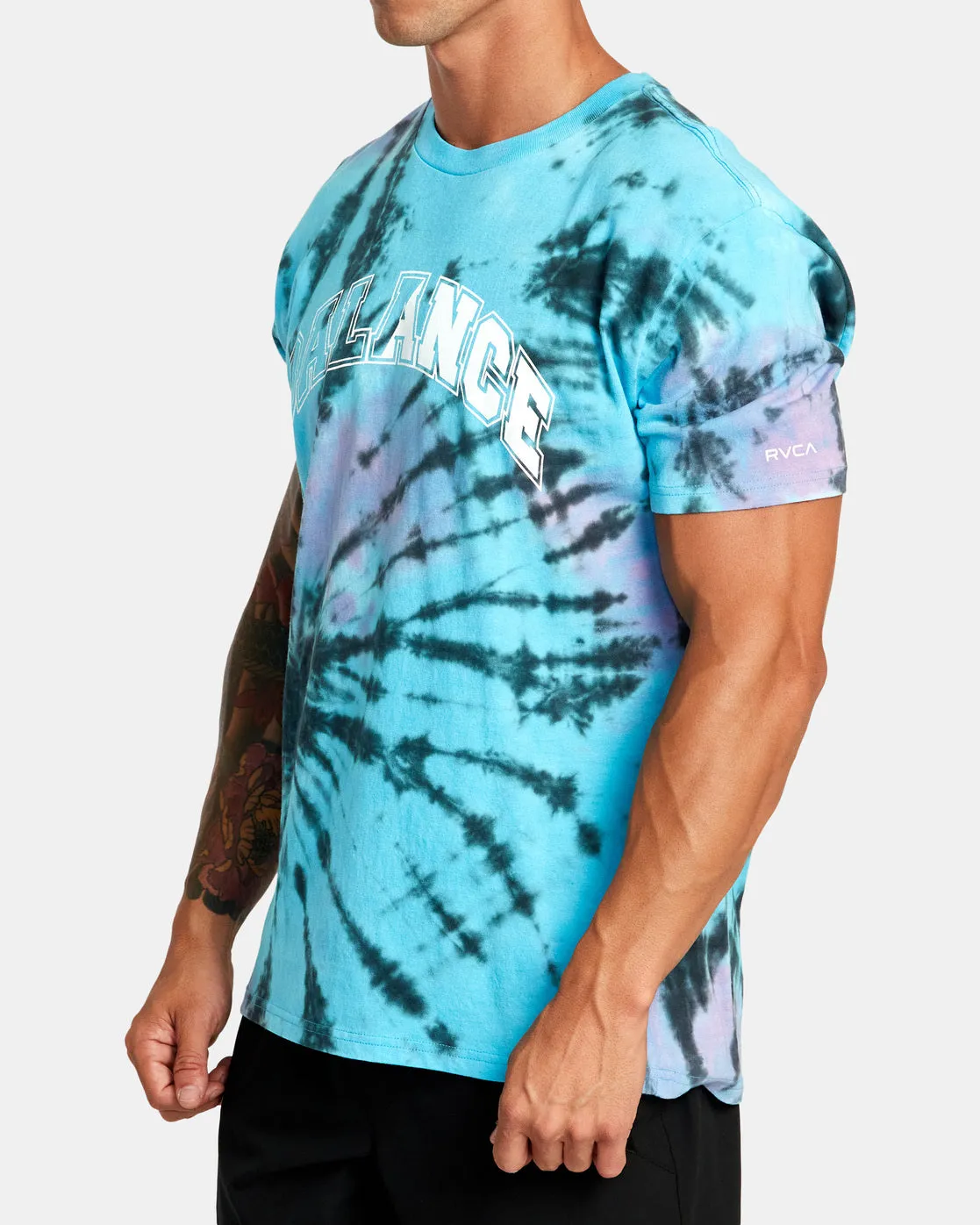 Big Split T-Shirt - Black Tie Dye