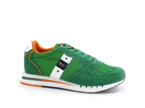 BLAUER Quartz 01 Sneaker Suede Nylon Green S2QUARTZ01