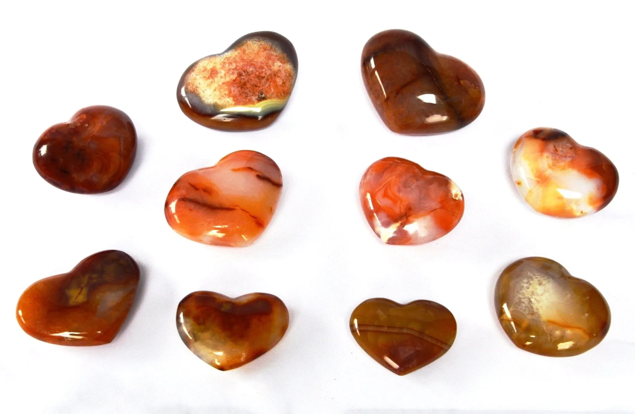 Brightness Healing Heart carnelian heart