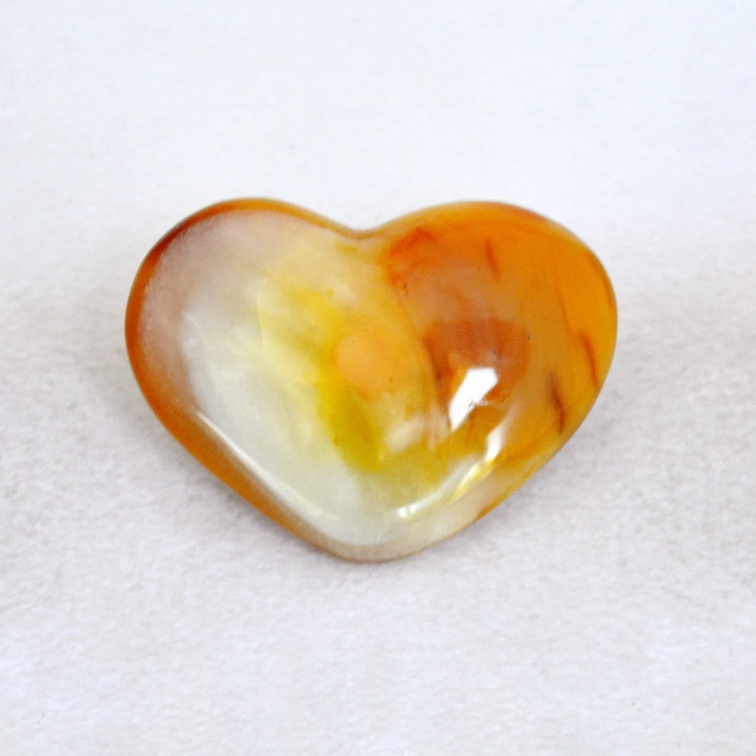 Brightness Healing Heart carnelian heart