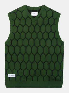 Butter Goods Chain Link Knitted Vest - Forest