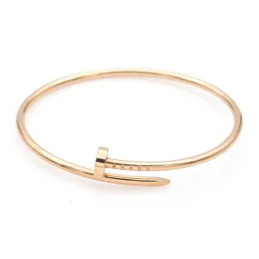 Cartier Juste Un Clou 18K Yellow Gold Bracelet Size 16 2.5 mm with Box