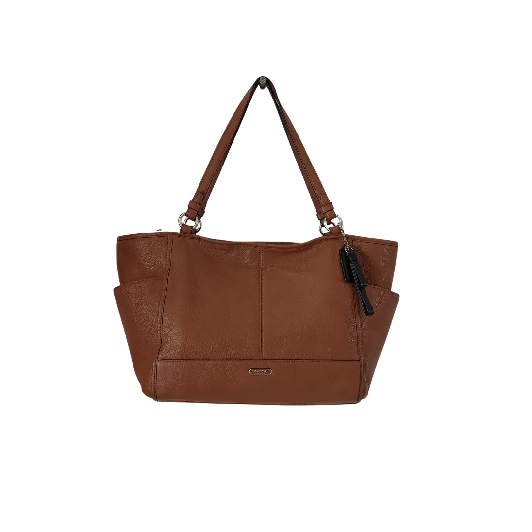 Coach 'Peyton' Tan Leather Top-zip Shoulder Bag | Gently Used |