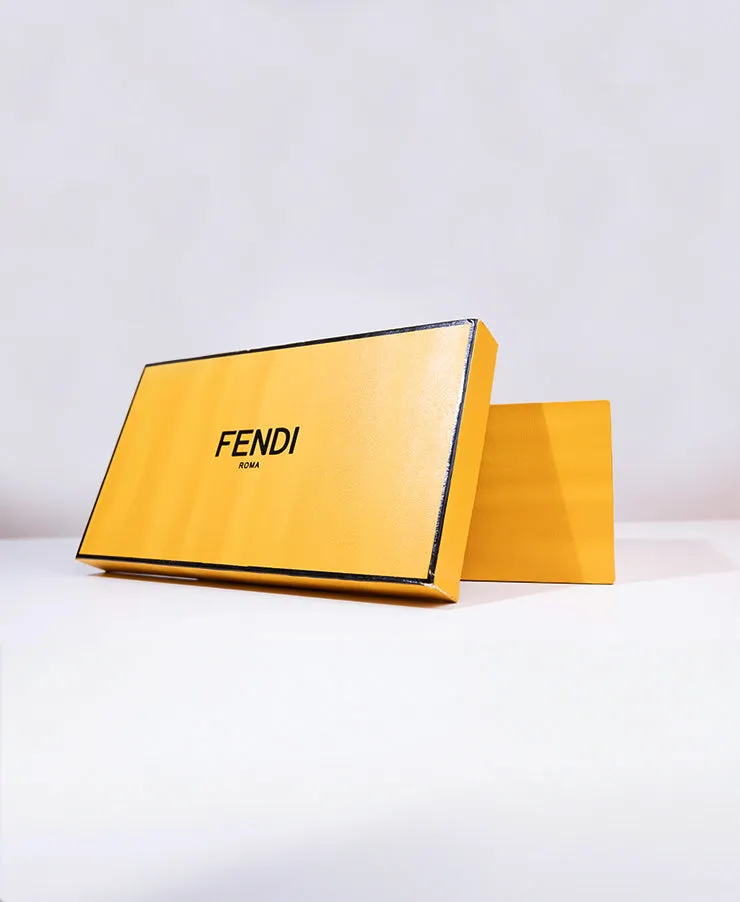 FENDI BEIGE RUBBER CLOUD SLIDES