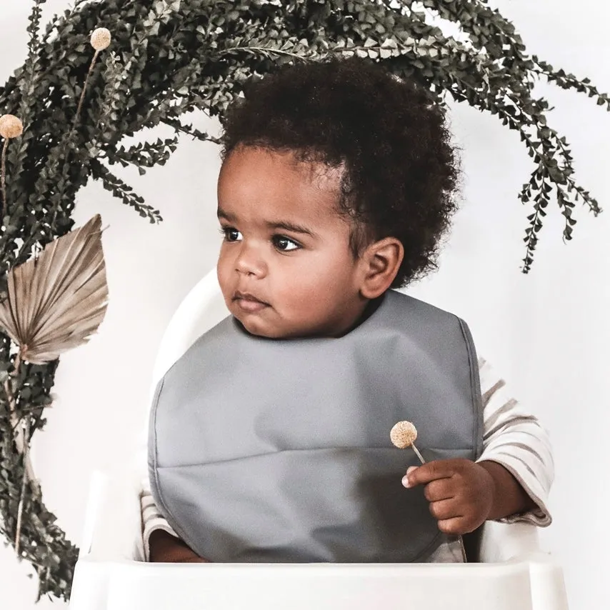 Grey | Snuggle Bib Waterproof