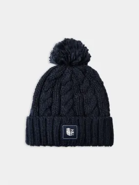 Grouse Cable Knit Beanie Navy