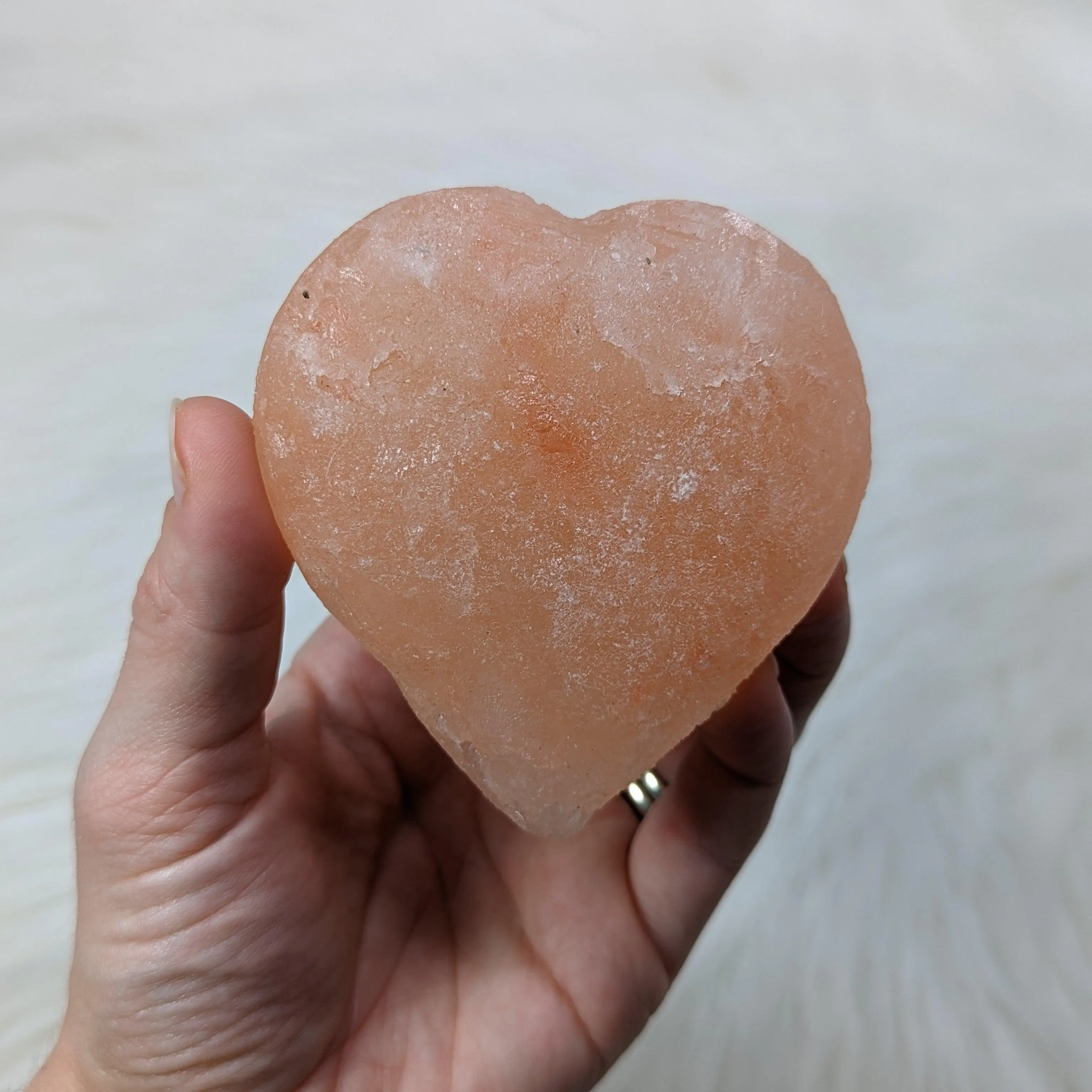 Large Himalayan Salt Heart Carving