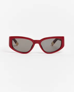 Les Lunettes Gala Sunglasses in Burgundy