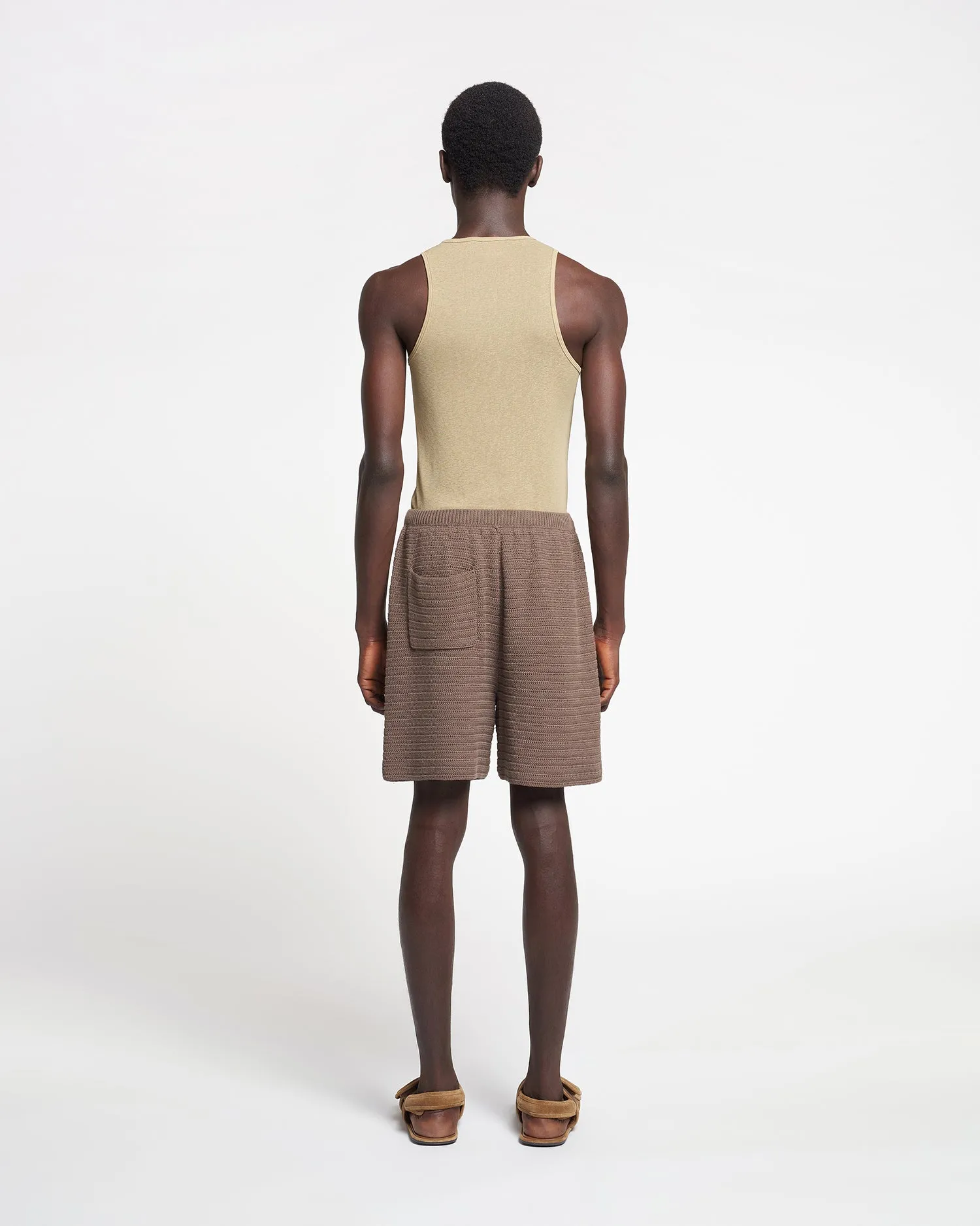 Levon - Mesh-Jersey Tank Top - Pale Olive