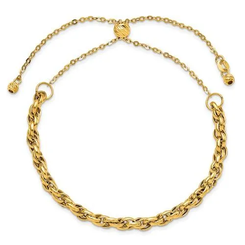 Liselle 14k Gold Adjustable Bracelet