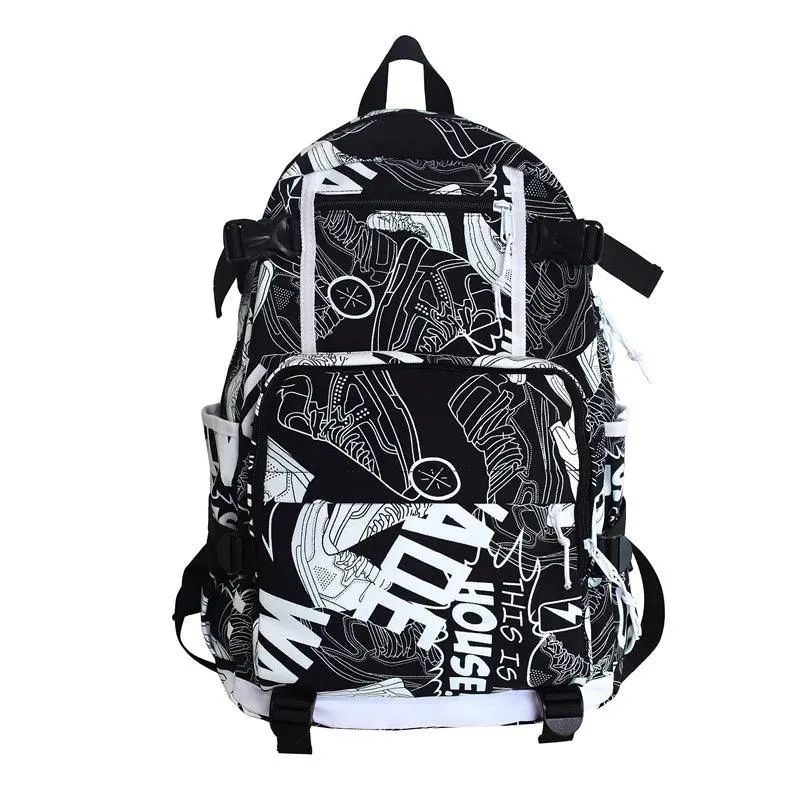 O73220N Cool Backpack - Graffiti Book Bag - Laptop Backpack