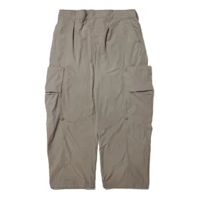 OPEN DIALOGUE SIDE POCKET NYLON PANTS-KHAKI