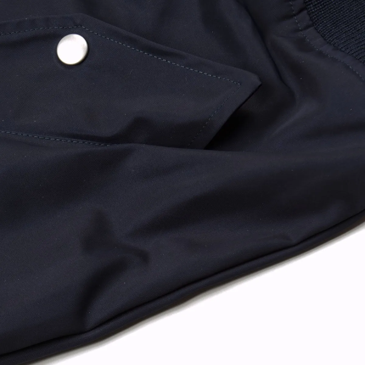 Our Legacy - Tech Half Harrington Jacket - Navy Dense Nylon