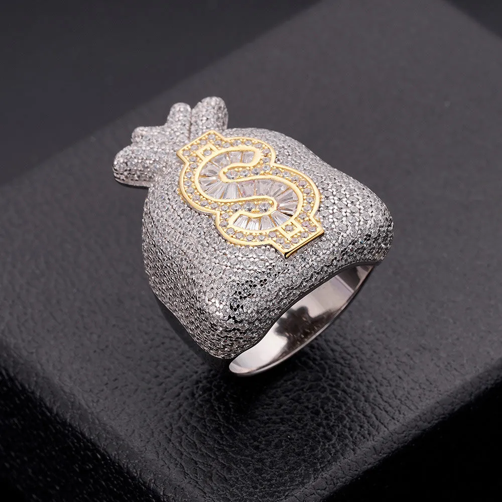 S925 Money Bag Ring