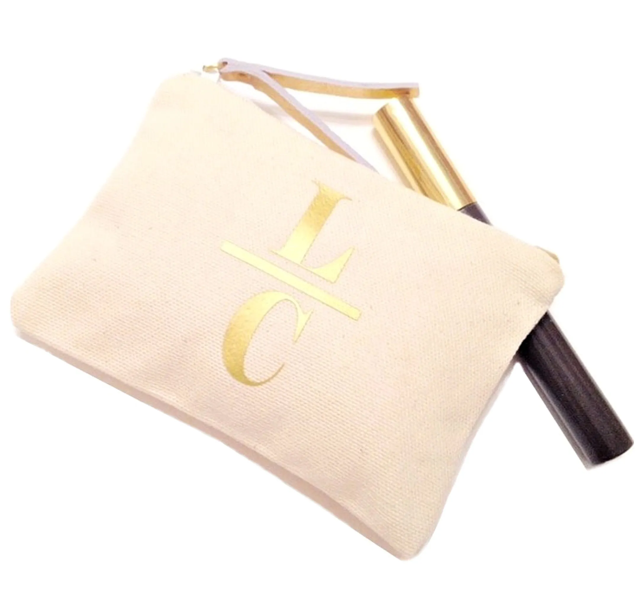 Sophie Canvas Monogram Change Purse