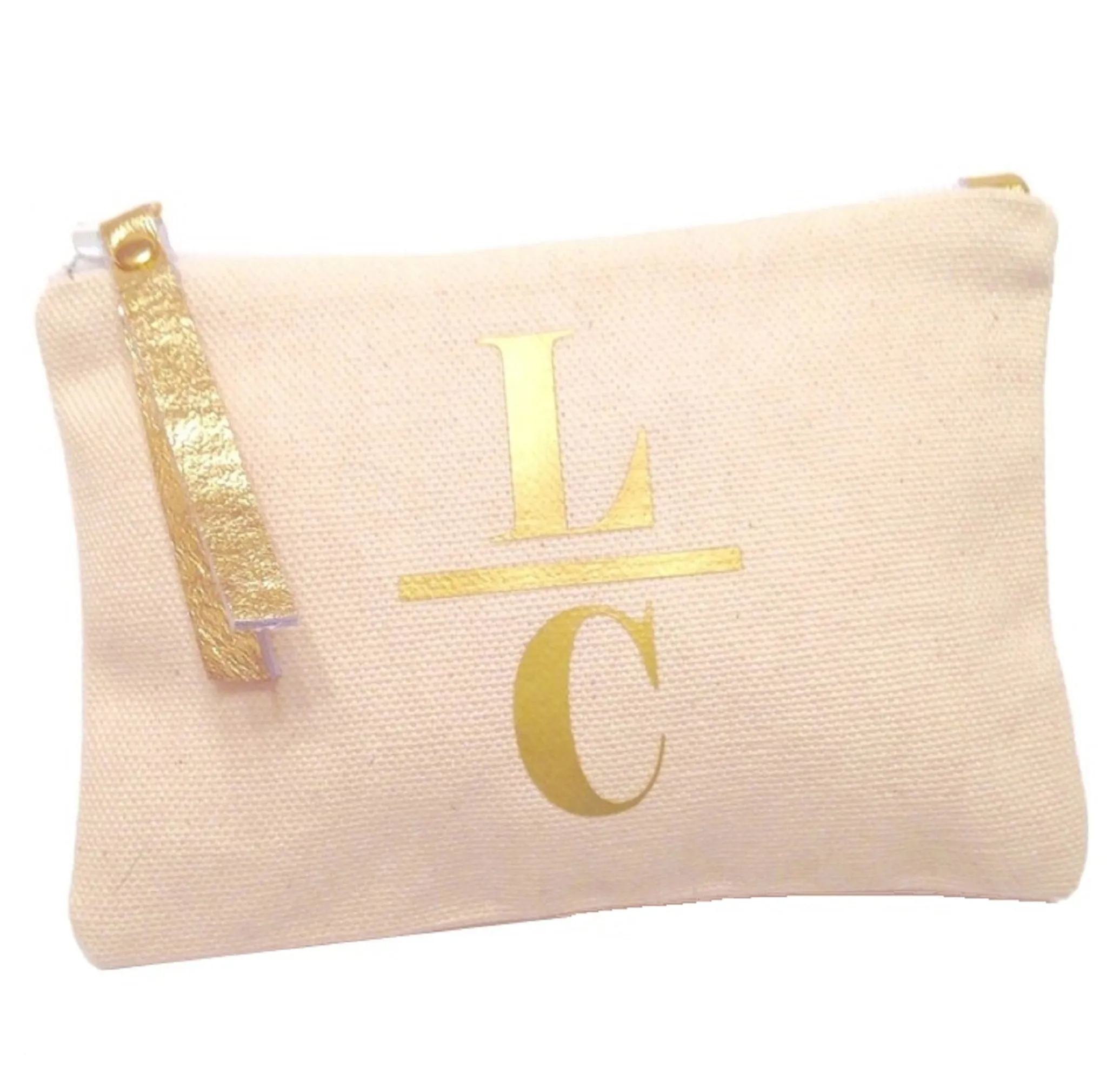 Sophie Canvas Monogram Change Purse