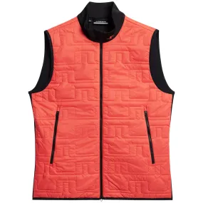 Stefano LX Mid Padded Hybrid Gilet Hot Coral - W23