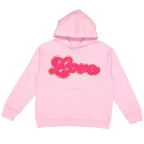 Sweet Wink Love Script Patch Valentine's Day Hoodie Sweatshirt