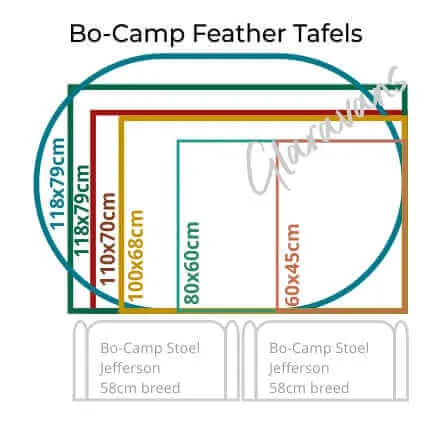 Tafel Feather 100x70cm