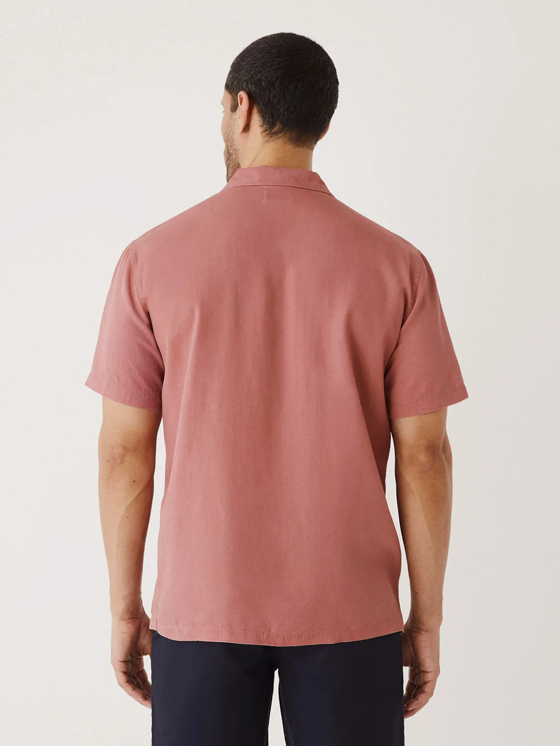 The Eco Dye Resort Shirt in Dusty Rose